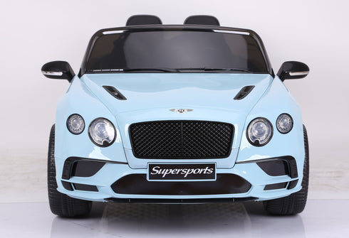 Licensed Bentley Continental Supersports 12V Electric Ride On Car with upgraded LEATHER seat and EVA rubber tyres-BLUE