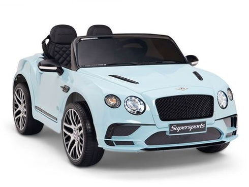 Licensed Bentley Continental Supersports 12V Electric Ride On Car with upgraded LEATHER seat and EVA rubber tyres-BLUE