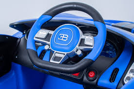 Licensed Bugatti Divo kids electric 12v ride on car with parental control- Blue