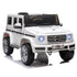 Licensed Mercedes G63 12v Ride on Car SUV with Remote - White - With High Doors
