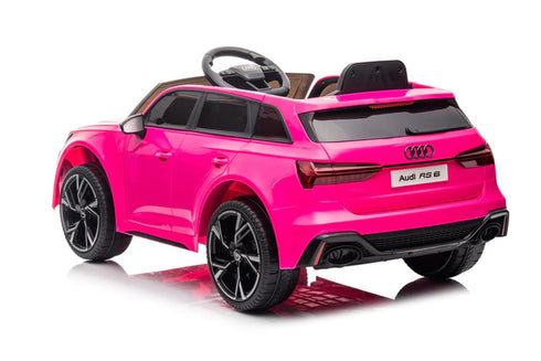Audi RS6 Kids Ride on Sports Car with MP4 screen-Pink