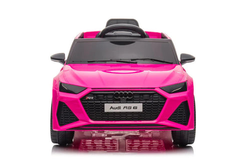 Audi RS6 Kids Ride on Sports Car with MP4 screen-Pink