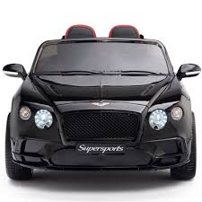Licensed Bentley Continental Supersports 12V Electric Ride On Car with upgraded LEATHER seat and EVA rubber tyres-BLUE