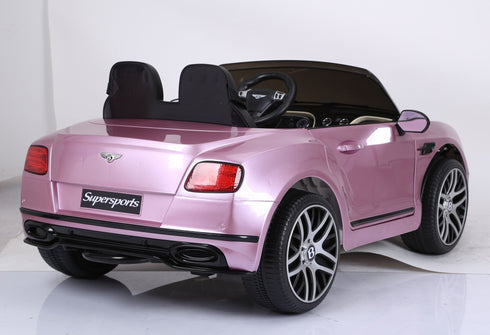Bentley Continental Supersports 12V Electric Ride On Car with upgraded LEATHER seat and EVA rubber tyres-BLUE (Copy)