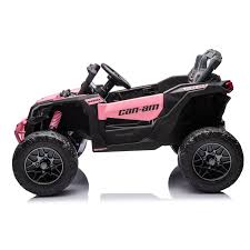 Licensed CanAm Mini Maverick UTV 24v Kids Electric Buggy - in PINK
