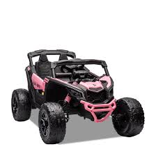 Licensed CanAm Mini Maverick UTV 24v Kids Electric Buggy - in PINK