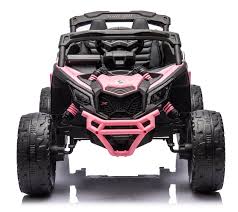 Licensed CanAm Mini Maverick UTV 24v Kids Electric Buggy - in PINK