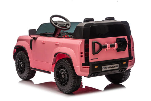 Land Rover Defender Octa 2 Seater 24V Ride On Car with Remote in pink