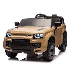 Land Rover Defender Octa 2 Seater 24V Ride On Car with Remote in champagne