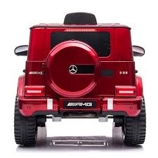 Fully Licensed Mercedes Benz G63 AMG 12V Battery Electric Ride on Car BIG SIZE(BBH003) - Metallic Red