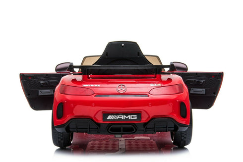 Official Licensed Mercedes AMG GTR ride on car with parental control-white/green.red
