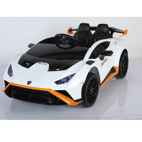 Lamborghini Huracan STO 24V Drift ride on car - White