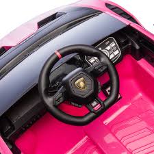 Lamborghini Huracan STO 12V Drift ride on car - Pink