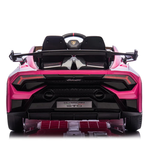 Lamborghini Huracan STO 24V Drift ride on car - Pink
