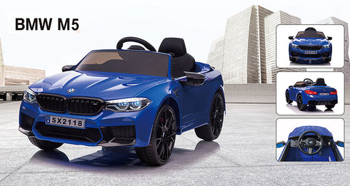 BMW M5 Kids Ride on Electric Car With leather Seats and Eva Wheels 24v