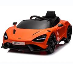 Mclaren 765LT Electric 12V Kids Ride on Toy Car With Remote - Orange