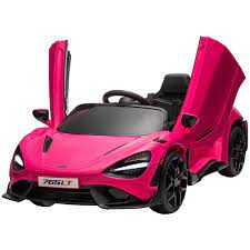 Mclaren 765LT Electric 12V Kids Ride on Toy Car With Remote - Pink