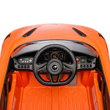 Mclaren 765LT Electric 12V Kids Ride on Toy Car With Remote - Orange