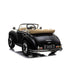 Mercedes Benz 300S (W188) Licensed Kids Electric Ride On Car with Leather Seat, EVA wheels, Remote Control LED Lights and MP3- Black