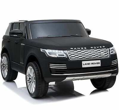 Licensed 24V Range Rover Vogue HSE 2 Seater Ride On Jeep with parental control and fitted screen - Matte Black