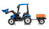 New 24v High roof kids electric ride on tractor with trailer - Green