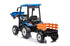 New 24v High roof kids electric ride on tractor with trailer - Green