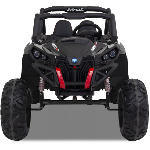 Renegade UTV-MX Buggy Style 24V 4WD Kids Electric Ride On With EVA Tyres, LEATHER seats and MP4 screen - Black