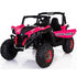 Renegade UTV-MX Buggy Style 24V 4WD Kids Electric Ride On With EVA Tyres, LEATHER seats and MP4 screen - Pink