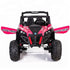 Renegade UTV-MX Buggy Style 24V 4WD Kids Electric Ride On With EVA Tyres, LEATHER seats and MP4 screen - Pink