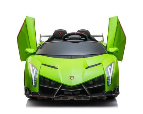 Fully Licensed Lamborghini Veneno 2 seater ride on car MP4 LCD screen - GREEN