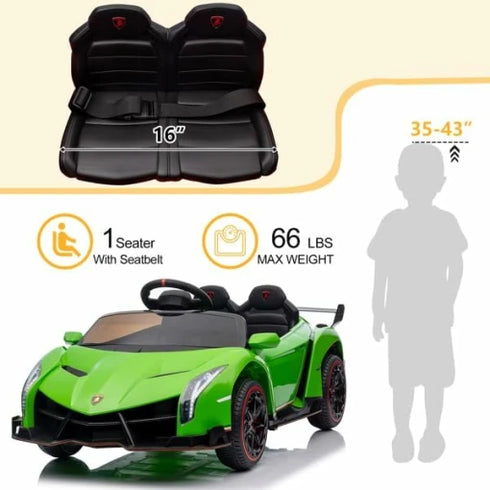 Kids Lamborghini Veneno 12v Ride on Electric Car with Remote