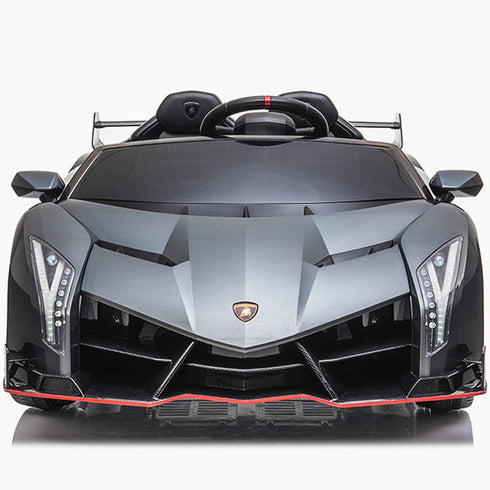 Fully Licensed Lamborghini Veneno 2 seater ride on car MP4 LCD screen - Grey