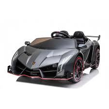 Fully Licensed Lamborghini Veneno 2 seater ride on car MP4 LCD screen - Grey
