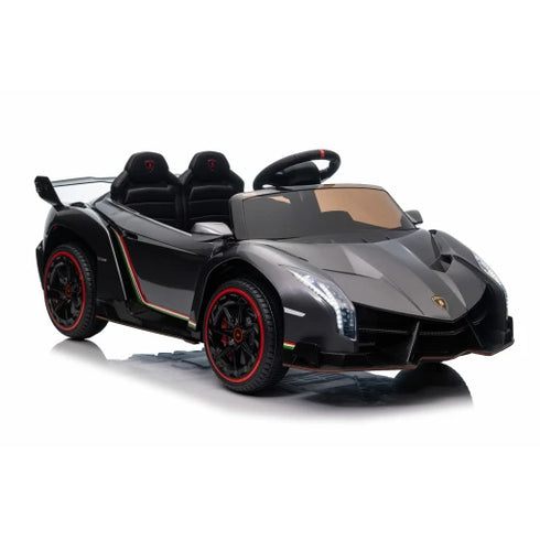 Fully Licensed Lamborghini Veneno 2 seater ride on car MP4 LCD screen - Grey