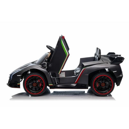 Fully Licensed Lamborghini Veneno 2 seater ride on car MP4 LCD screen - Grey