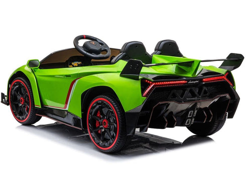 Fully Licensed Lamborghini Veneno 2 seater ride on car MP4 LCD screen - GREEN