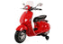 Licensed Children's Vespa 12V Ride On Electric Bike - Red