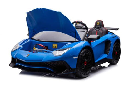 2 Seater Lamborghini SVJ 24V XXL Ride on Sports Car Massive Size-Blue