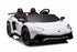 2 Seater Lamborghini SVJ 24V XXL Ride on Sports Car Massive Size-White