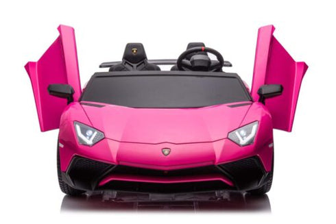 2 Seater Lamborghini SVJ 24V XXL Ride on Sports Car Massive Size-Pink