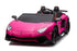 2 Seater Lamborghini SVJ 24V XXL Ride on Sports Car Massive Size-Pink