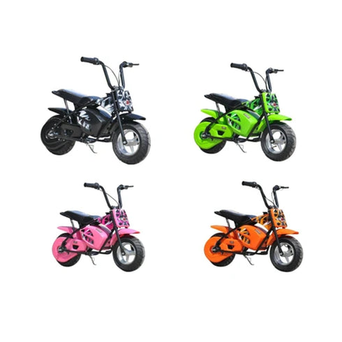KIDS ELECTRIC 250W MINI DIRT BIKE MINI MOTO PIT SCRAMBLER BIKE 24V BATTERY HP108- Green