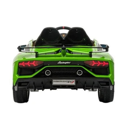LAMBORGHINI SVJ FULLY LICENSED 12V CHILDRENS RIDE ON CAR WITH 2.4G PARENTAL REMOTE - GREEN