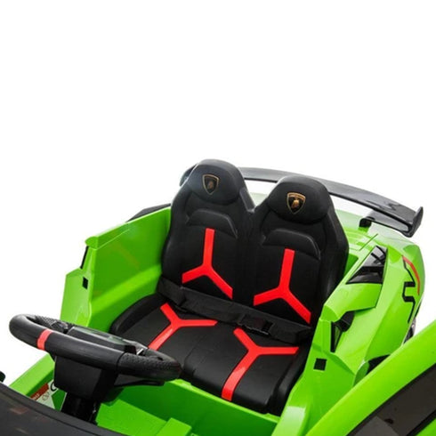 LAMBORGHINI SVJ FULLY LICENSED 12V CHILDRENS RIDE ON CAR WITH 2.4G PARENTAL REMOTE - GREEN