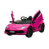 LAMBORGHINI SVJ FULLY LICENSED 12V CHILDRENS RIDE ON CAR WITH 2.4G PARENTAL REMOTE- PINK