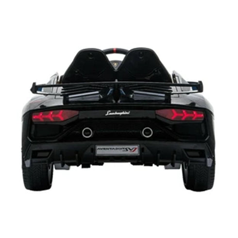 LAMBORGHINI SVJ FULLY LICENSED 12V CHILDRENS RIDE ON CAR WITH 2.4G PARENTAL REMOTE- Matte BLACK