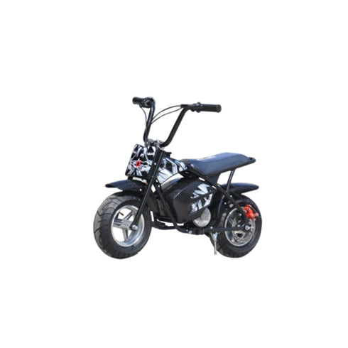 KIDS ELECTRIC 250W MINI DIRT BIKE MINI MOTO PIT SCRAMBLER BIKE 24V BATTERY HP108- Black