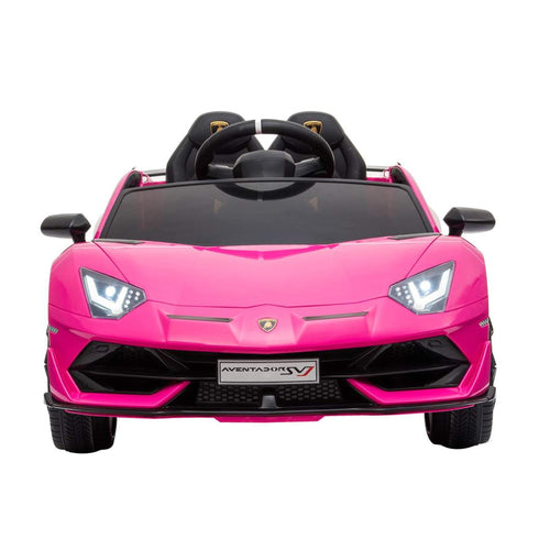 LAMBORGHINI SVJ FULLY LICENSED 12V CHILDRENS RIDE ON CAR WITH 2.4G PARENTAL REMOTE- PINK
