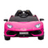 LAMBORGHINI SVJ FULLY LICENSED 12V CHILDRENS RIDE ON CAR WITH 2.4G PARENTAL REMOTE- PINK