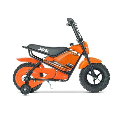 KIDS ELECTRIC 250W MINI DIRT BIKE MINI MOTO PIT SCRAMBLER BIKE 24V BATTERY HP108- Orange